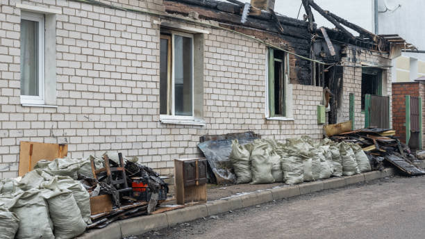 Professional Fire Damage Removal technician working in Columbia, PA
